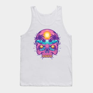 The Sunset Skull Tank Top